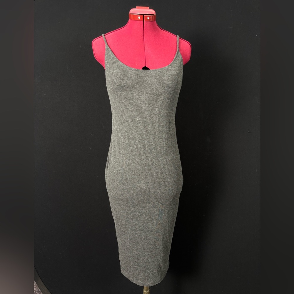 H&M Charcoal Bodycon Dress with Straps